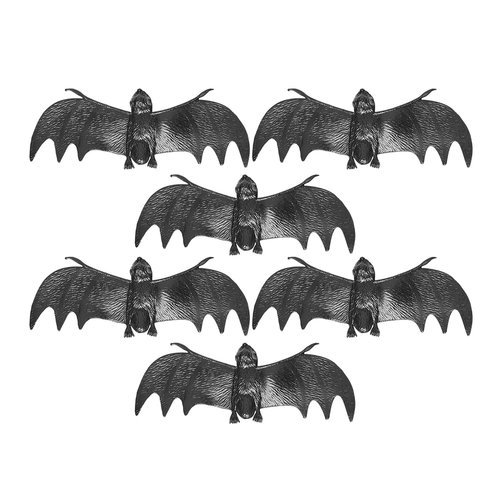 set van 6 vleermuizen, 13,5cm