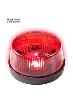 zwaailicht met sirene, rood