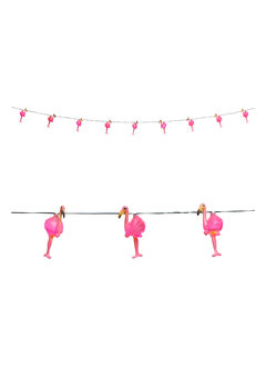 verlichting 2,5mtr -  flamingos