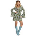groovy 70's damesjurk, golven s