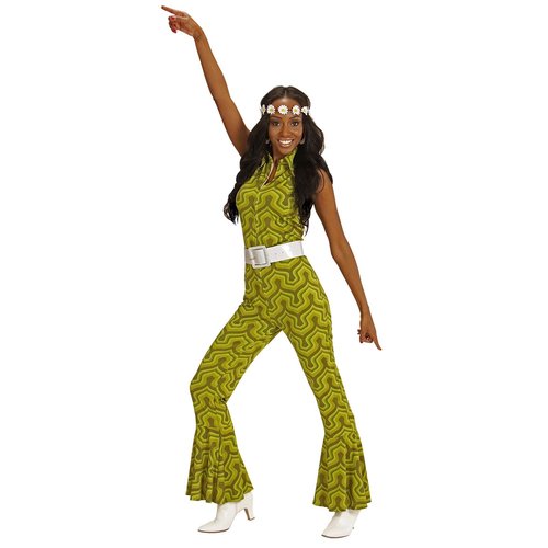 groovy 70's dames jumpsuit, behang s
