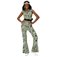 groovy 70's dames jumpsuit, golven s