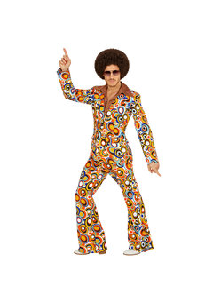 groovy 70's heren kostuum, luchtbellen s