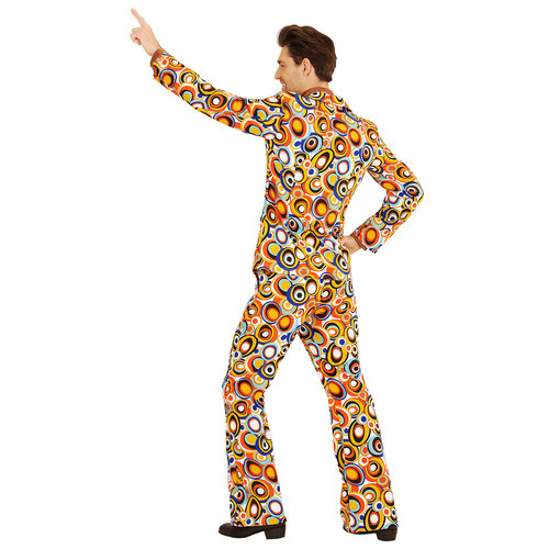 groovy 70's heren kostuum, luchtbellen s