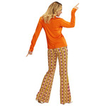 groovy 70's dames shirt, oranje s/m