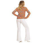 groovy 70's dames shirt, ruit s/m