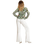 groovy 70's dames shirt, golven l/xl