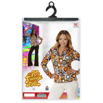 groovy 70's dames shirt, luchtbellen s/m