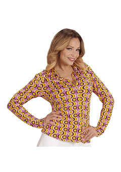 groovy 70's dames shirt, lp's s/m
