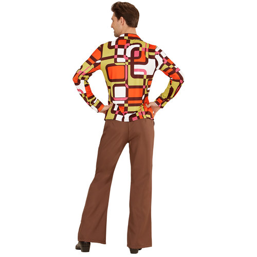 groovy 70's heren shirt, buizen s/m