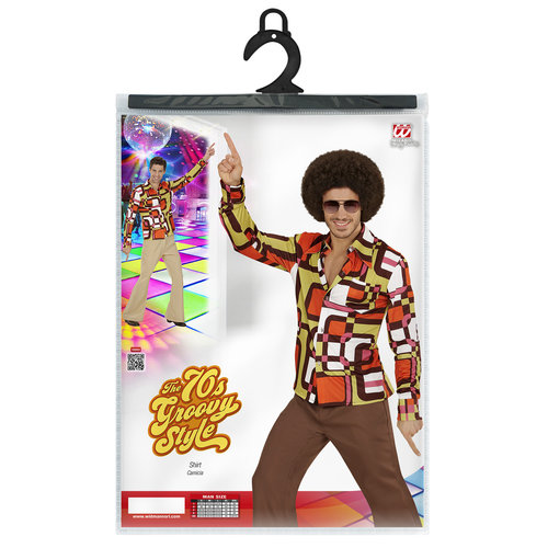 groovy 70's heren shirt, buizen s/m