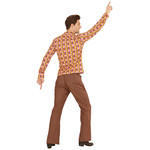 groovy 70's heren shirt, lp's s/m