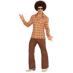 groovy 70's heren shirt, lp's s/m