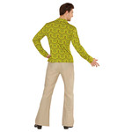 groovy 70's heren shirt, behang s/m