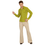 groovy 70's heren shirt, behang s/m