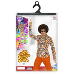 groovy 70's heren shirt, luchtbellen s/m