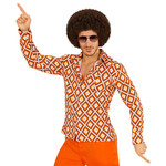 groovy 70's heren shirt, ruit s/m