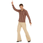 groovy 70's heren shirt, old school s/m