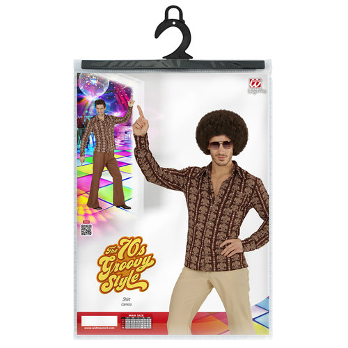 groovy 70's heren shirt, old school s/m