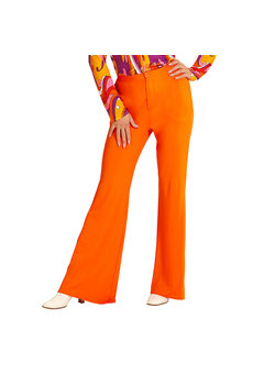 groovy 70's dames broek, oranje s/m