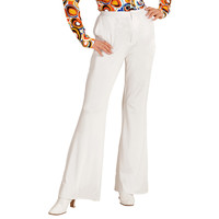 groovy 70's dames broek, wit s/m