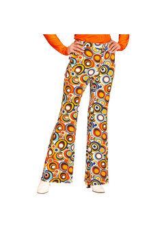 groovy 70's dames broek, luchtbellen s/m