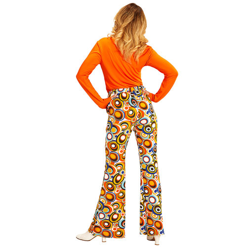 groovy 70's dames broek, luchtbellen s/m