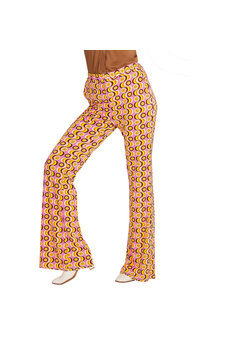 groovy 70's dames broek, lp's s/m
