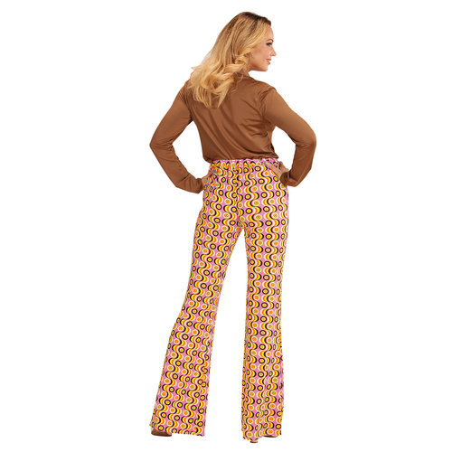 groovy 70's dames broek, lp's s/m