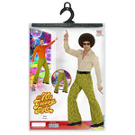 groovy 70's heren broek, behang s/m