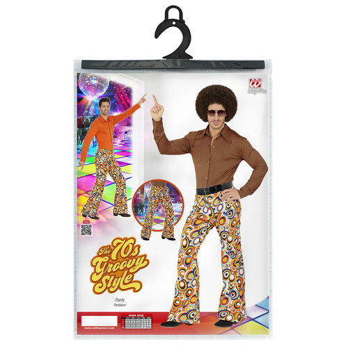 groovy 70's heren broek, luchtbellen s/m