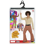 groovy 70's heren broek, ruit s/m