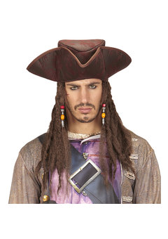 piraten driesteek met dreadlocks