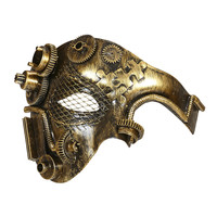 halfgezichtmasker steampunk, koper