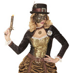 halfgezichtmasker steampunk, koper