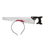 bloederige zaag in hoofd