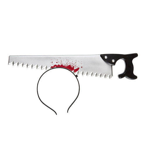 bloederige zaag in hoofd