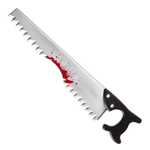 bloederige zaag in hoofd