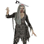 bloederige zaag in hoofd