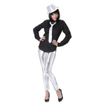 zilveren legging s/m