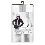zilveren legging s/m