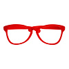 grote clownsbril, rood