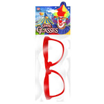 grote clownsbril, rood