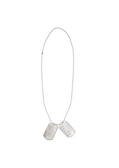 dog tag aan ketting