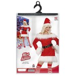 miss santa fluweel/plushe (kostuum + riem) maat s