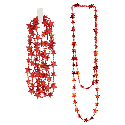 sterrenketting, rood 210cm