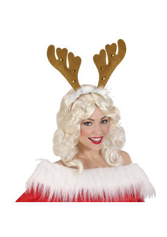 hoofdband rendier met belletjes en marabou