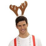 hoofdband rendier met belletjes en marabou