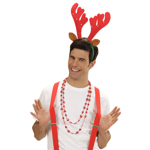 hoofdband rendier met belletjes en oren