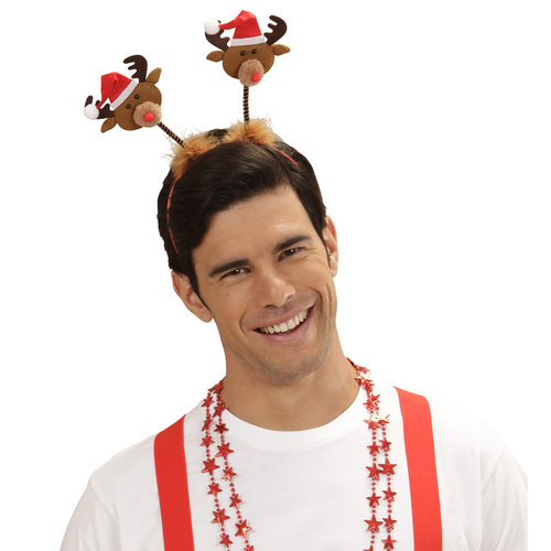 hoofdband met kerstman muts